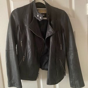 Michael Kors moto leather jacket